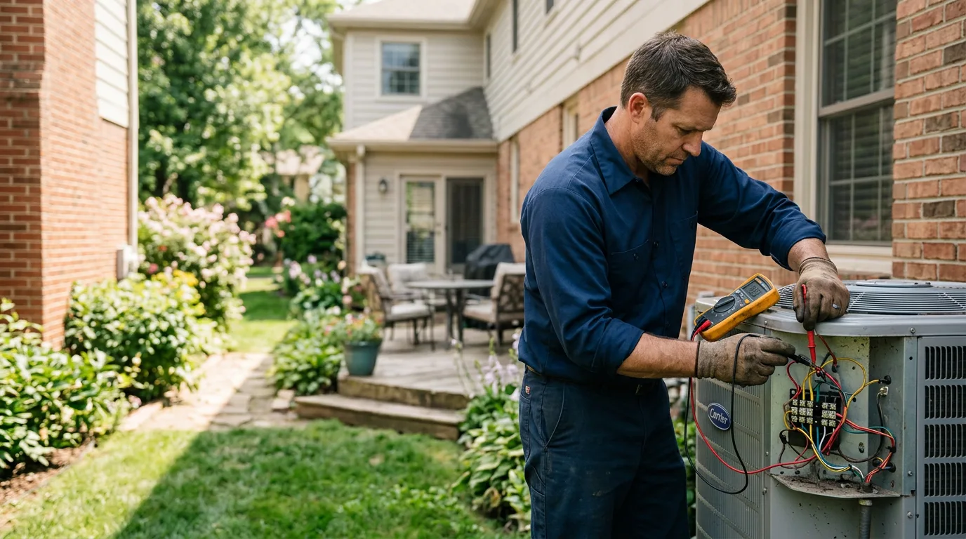 HVAC technician working near Mcallen, TX